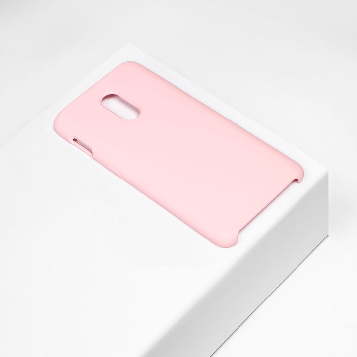BMAX Liquid silicone case hoesje voor OnePlus 6T - Pink/Lichtroze (1)