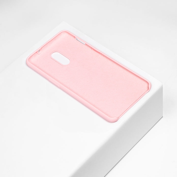 BMAX Liquid silicone case hoesje voor OnePlus 6T - Pink/Lichtroze (2)