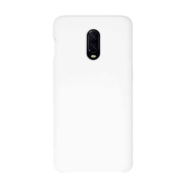BMAX Liquid silicone case hoesje voor OnePlus 6T - White/Wit