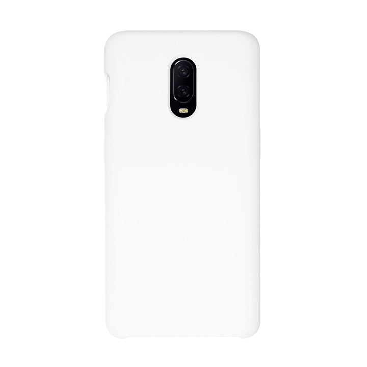 BMAX Liquid silicone case hoesje voor OnePlus 6T - White/Wit