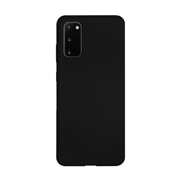 BMAX Liquid silicone case hoesje voor Samsung Galaxy S20 - Black/Zwart