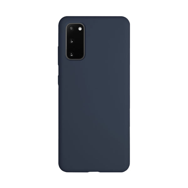 BMAX Liquid silicone case hoesje voor Samsung Galaxy S20 - Dark Blue/Donkerblauw