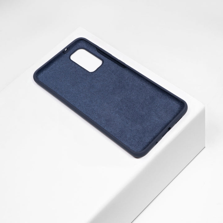 BMAX Liquid silicone case hoesje voor Samsung Galaxy S20 - Dark Blue/Donkerblauw (2)
