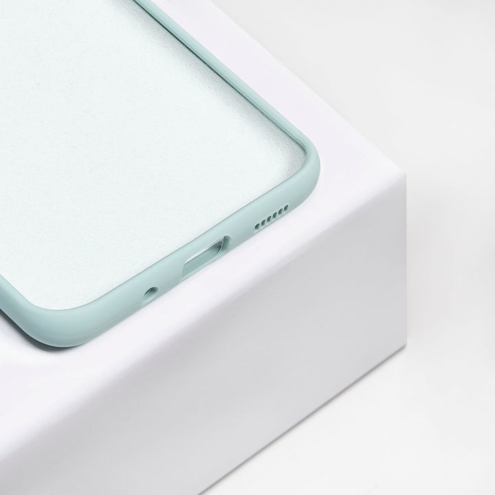 BMAX Liquid silicone case hoesje voor Samsung Galaxy S20 - Ice Blue/Turquoise (3)