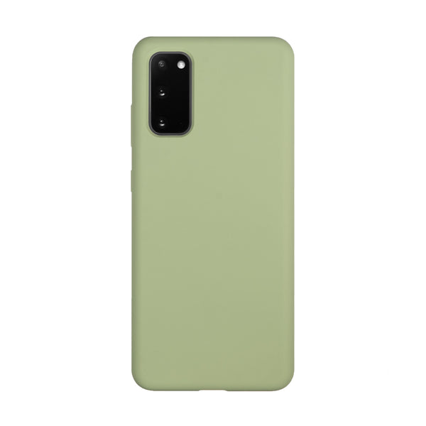 BMAX Liquid silicone case hoesje voor Samsung Galaxy S20 - Mint Green/Mintgroen