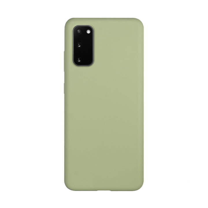 BMAX Liquid silicone case hoesje voor Samsung Galaxy S20 - Mint Green/Mintgroen