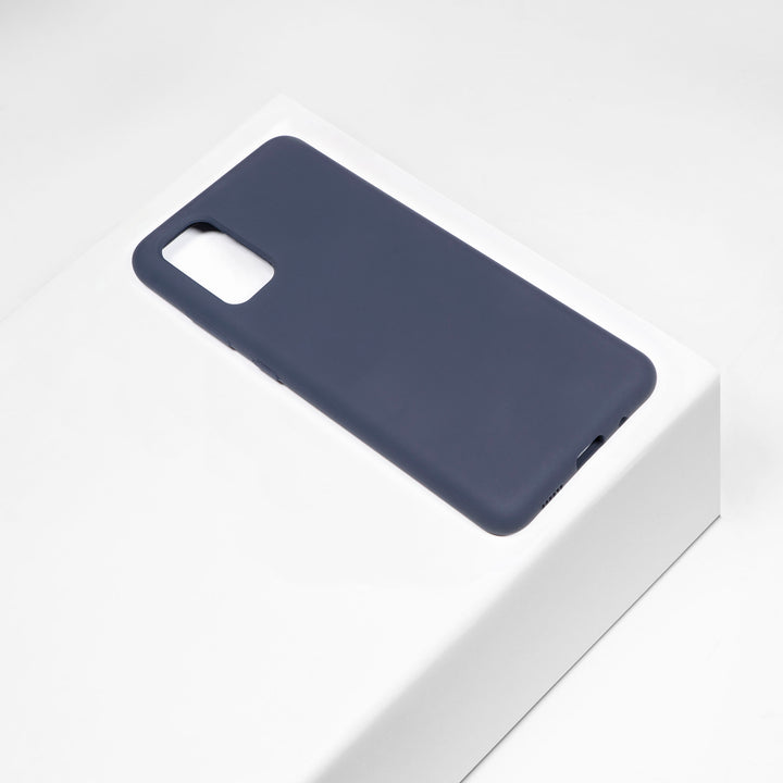 BMAX Liquid silicone case hoesje voor Samsung Galaxy S20 Plus - Dark Blue/Donkerblauw (1)