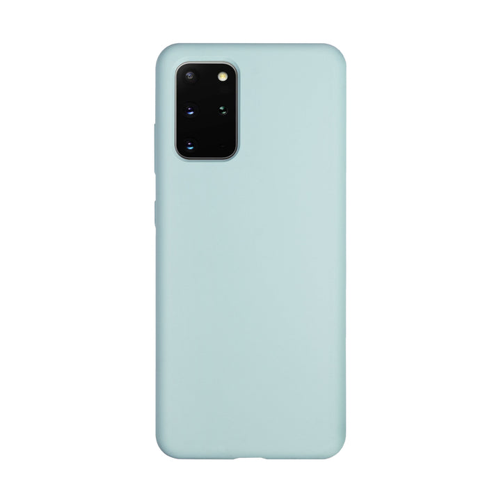 BMAX Liquid silicone case hoesje voor Samsung Galaxy S20 Plus - Ice Blue/Turquoise