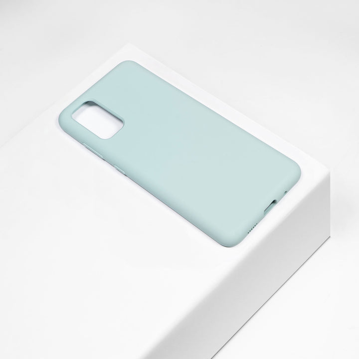 BMAX Liquid silicone case hoesje voor Samsung Galaxy S20 Plus - Ice Blue/Turquoise (1)
