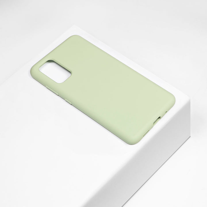 BMAX Liquid silicone case hoesje voor Samsung Galaxy S20 Plus - Mint Green/Mintgroen (1)