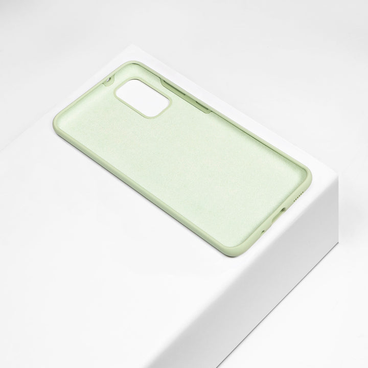 BMAX Liquid silicone case hoesje voor Samsung Galaxy S20 Plus - Mint Green/Mintgroen (2)