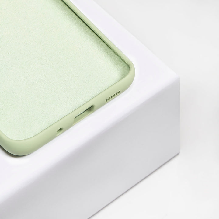 BMAX Liquid silicone case hoesje voor Samsung Galaxy S20 Plus - Mint Green/Mintgroen (3)