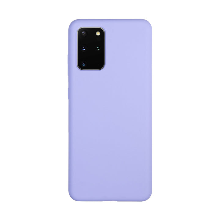 BMAX Liquid silicone case hoesje voor Samsung Galaxy S20 Plus - Mist Blue/Lichtpaars