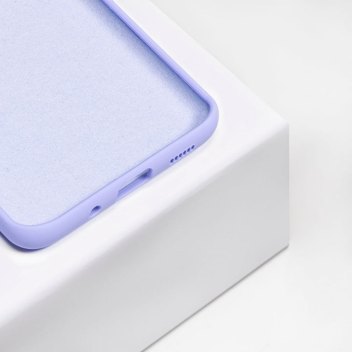 BMAX Liquid silicone case hoesje voor Samsung Galaxy S20 Plus - Mist Blue/Lichtpaars (3)