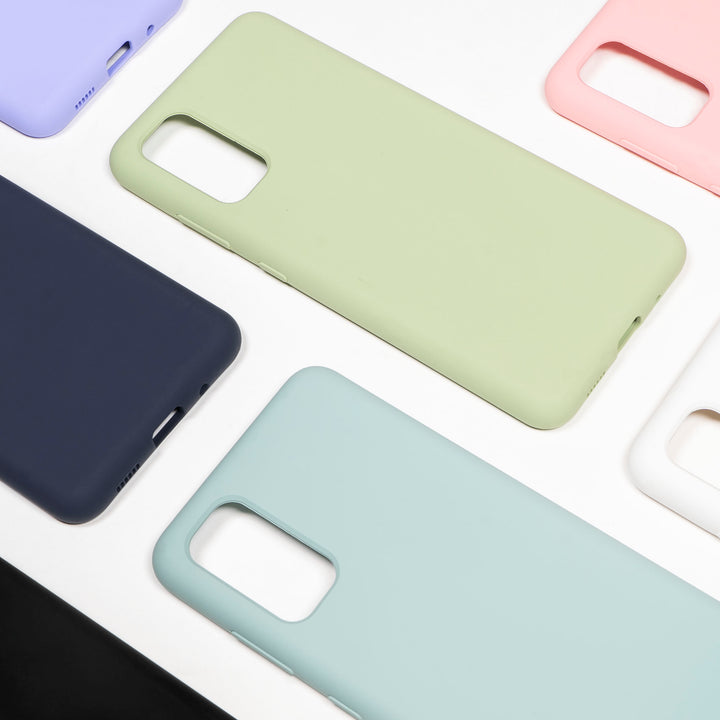 BMAX Liquid silicone case hoesje voor Samsung Galaxy S20 Plus - Mist Blue/Lichtpaars (4)