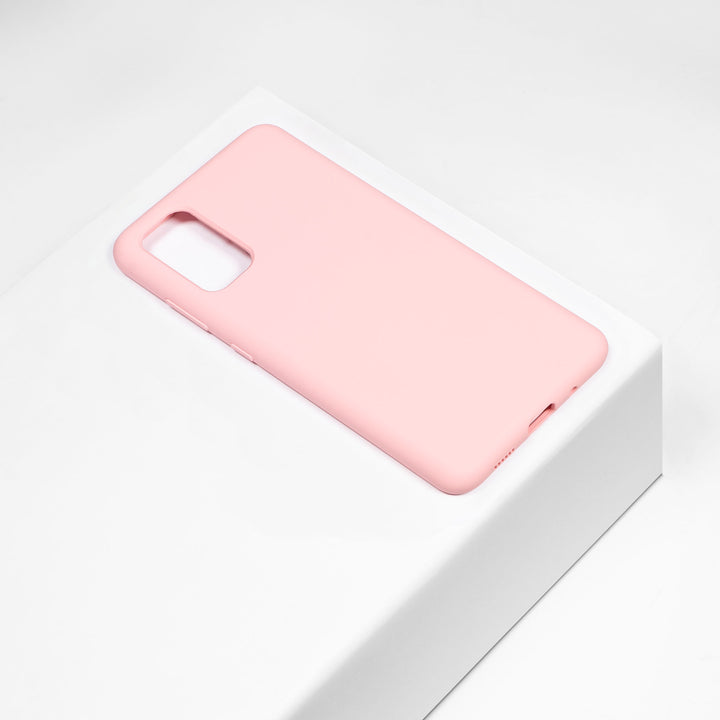 BMAX Liquid silicone case hoesje voor Samsung Galaxy S20 Plus - Pink/Lichtroze (1)