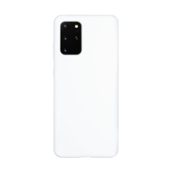 BMAX Liquid silicone case hoesje voor Samsung Galaxy S20 Plus - White/Wit