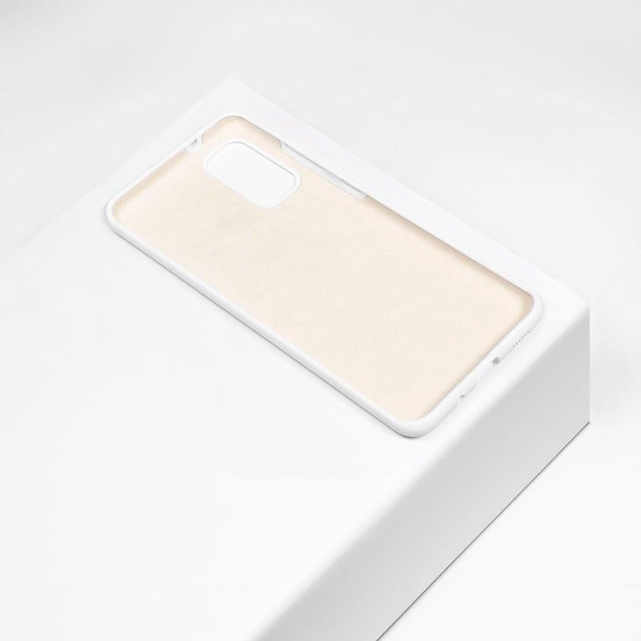 BMAX Liquid silicone case hoesje voor Samsung Galaxy S20 Plus - White/Wit (2)