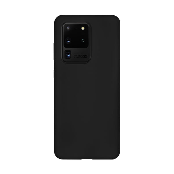 BMAX Liquid silicone case hoesje voor Samsung Galaxy S20 Ultra - Black/Zwart