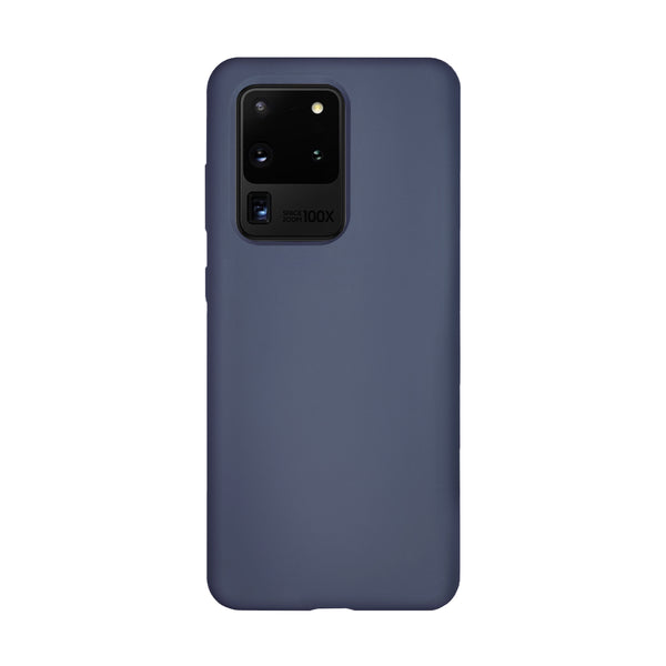 BMAX Liquid silicone case hoesje voor Samsung Galaxy S20 Ultra - Dark Blue/Donkerblauw