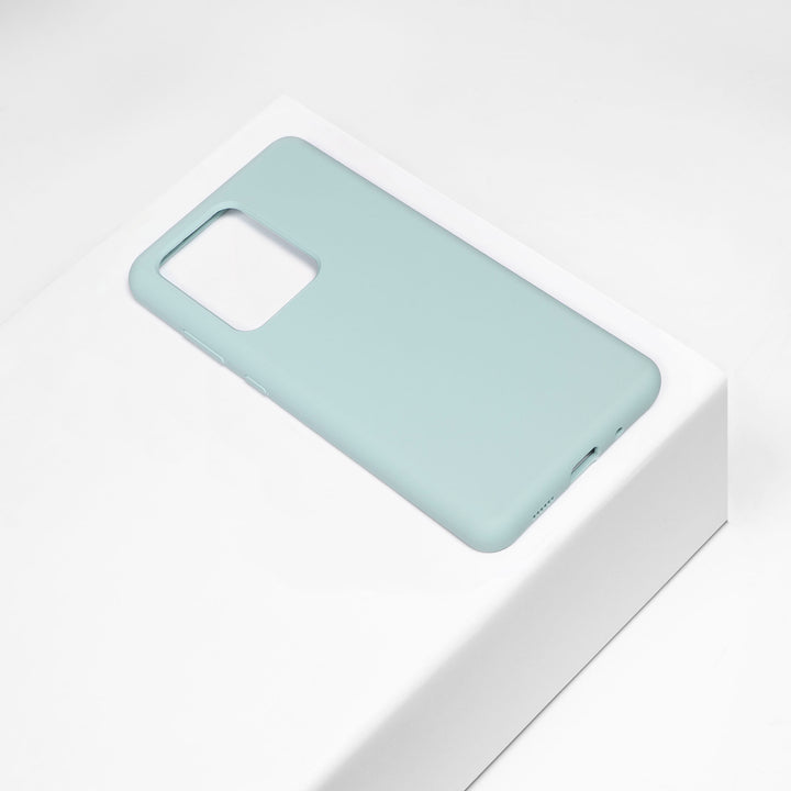 BMAX Liquid silicone case hoesje voor Samsung Galaxy S20 Ultra - Ice Blue/Turquoise (1)