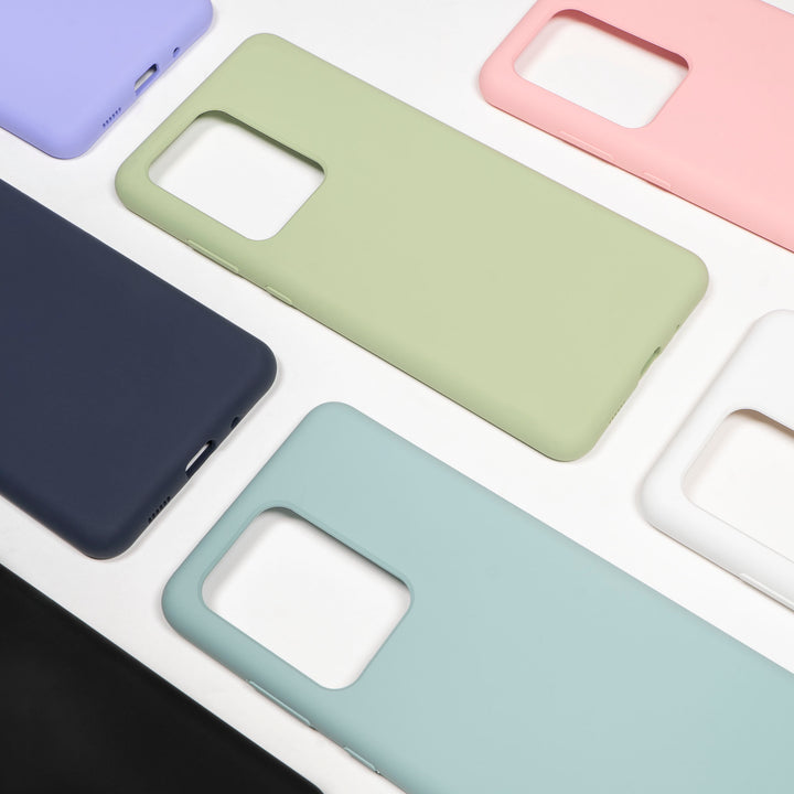 BMAX Liquid silicone case hoesje voor Samsung Galaxy S20 Ultra - Ice Blue/Turquoise (4)