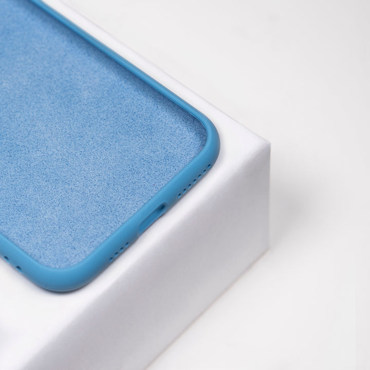 BMAX Liquid silicone case hoesje voor iPhone 11 Pro Max - Cornflower Blue/Lichtblauw (3)