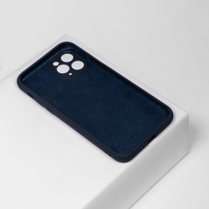 BMAX Liquid silicone case hoesje voor iPhone 11 Pro Max - Midnight Blue/Donkerblauw (2)