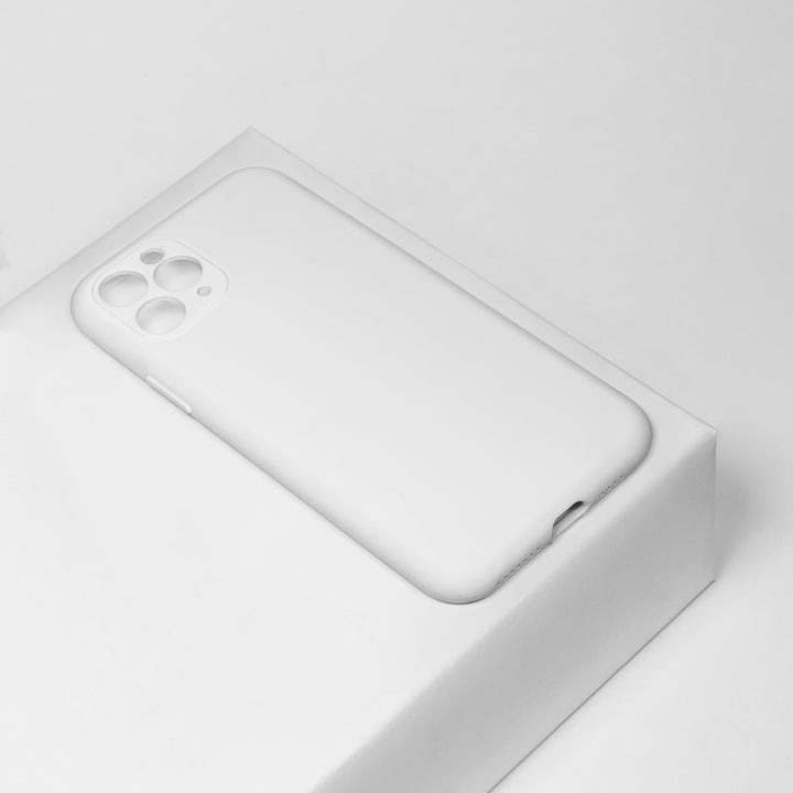BMAX Liquid silicone case hoesje voor iPhone 11 Pro Max - White/Wit (1)