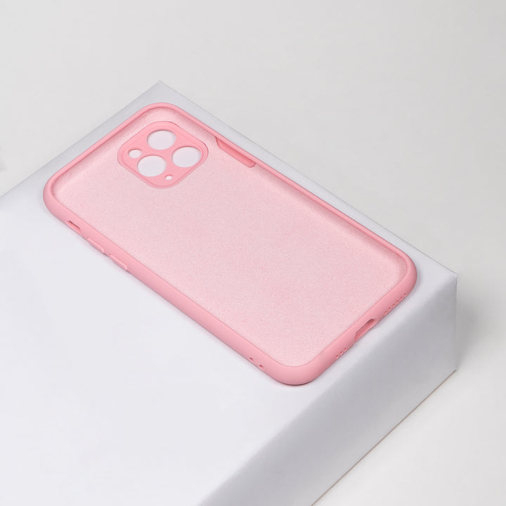 BMAX Liquid silicone case hoesje voor iPhone 11 Pro - Pink/Lichtroze (2)
