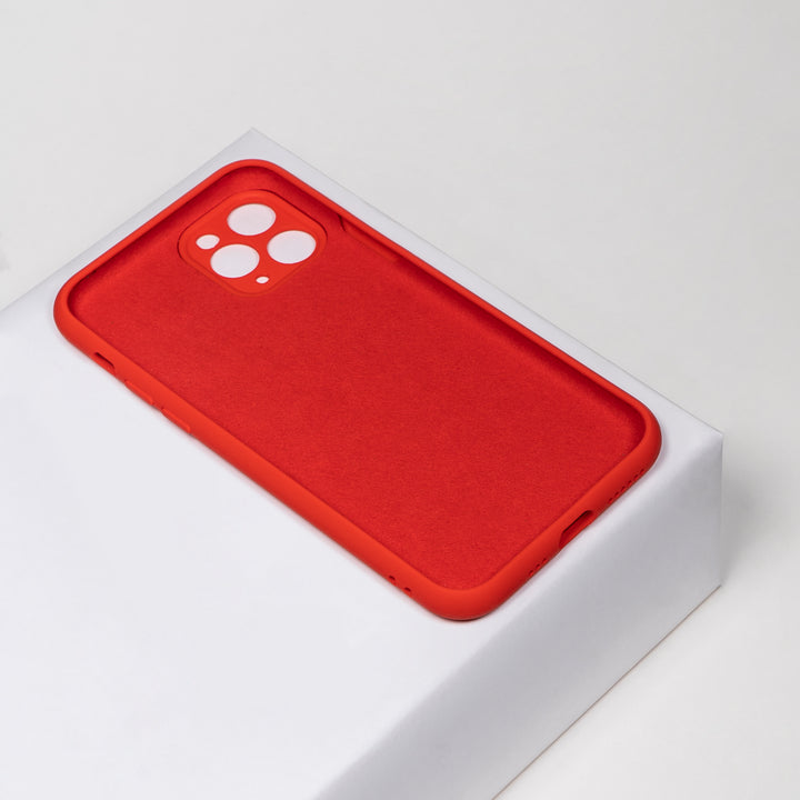 BMAX Liquid silicone case hoesje voor iPhone 11 Pro - Red/Rood (2)