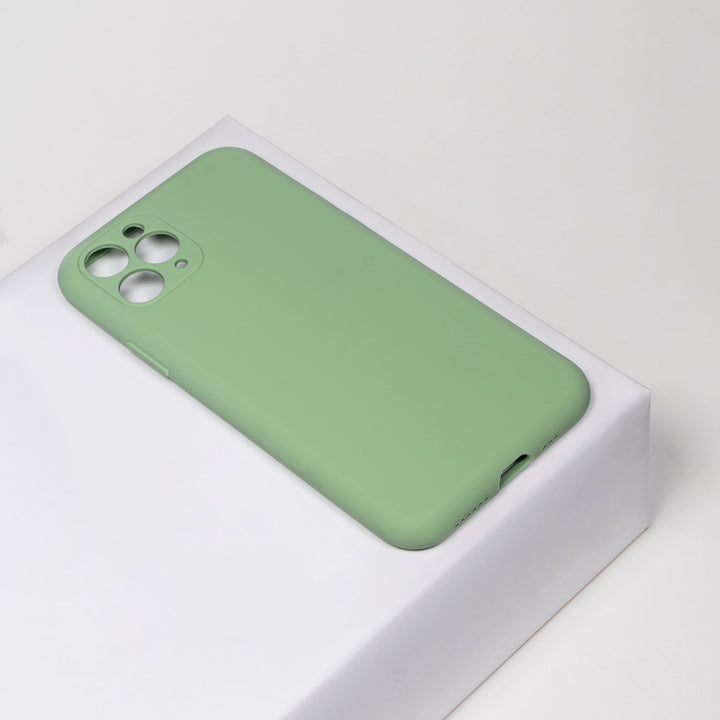 BMAX Liquid silicone case hoesje voor iPhone 11 Pro - Spearmint/Mintgroen (1)