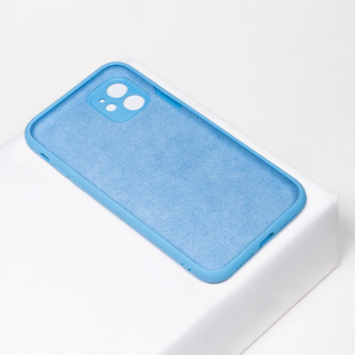 BMAX Liquid silicone case hoesje voor iPhone 11 - Cornflower Blue/Lichtblauw (2)