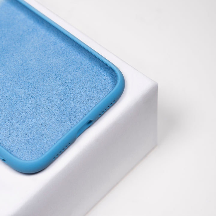 BMAX Liquid silicone case hoesje voor iPhone 11 - Cornflower Blue/Lichtblauw (3)