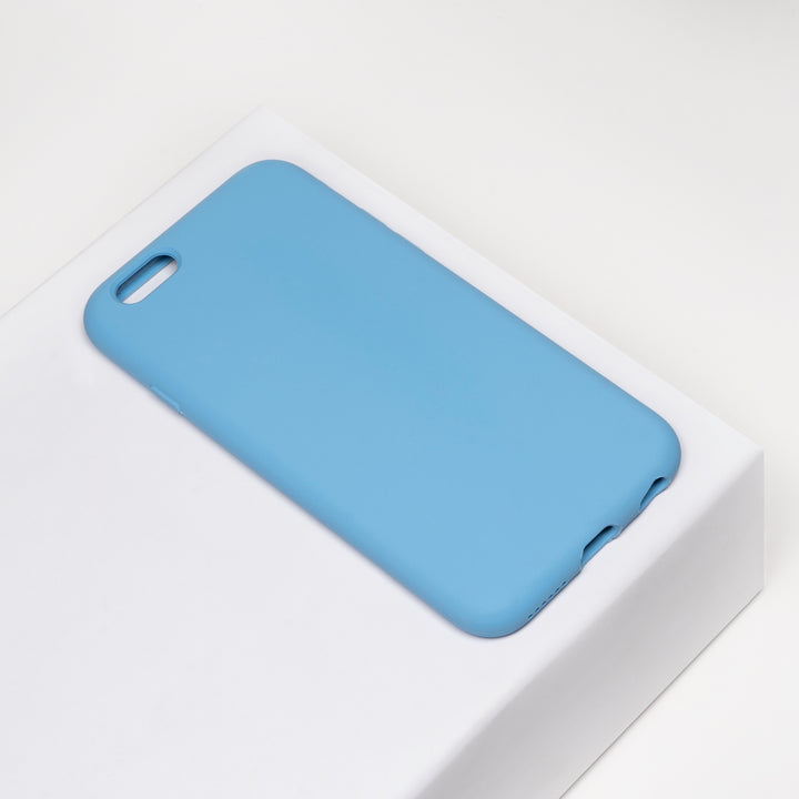 BMAX Liquid silicone case hoesje voor iPhone 6/6s Plus - Cornflower/Lichtblauw (1)
