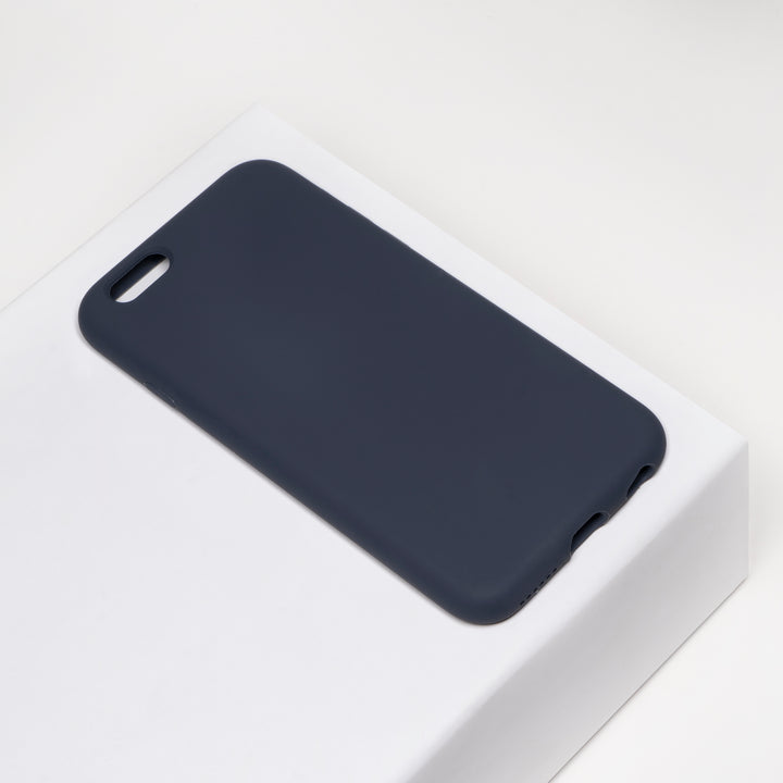 BMAX Liquid silicone case hoesje voor iPhone 6/6s Plus - Midnight Blue/Donkerblauw (1)