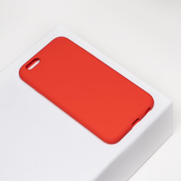 BMAX Liquid silicone case hoesje voor iPhone 6/6s Plus - Red/Rood (1)
