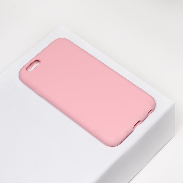 BMAX Liquid silicone case hoesje voor iPhone 6/6s - Pink/Lichtroze (1)