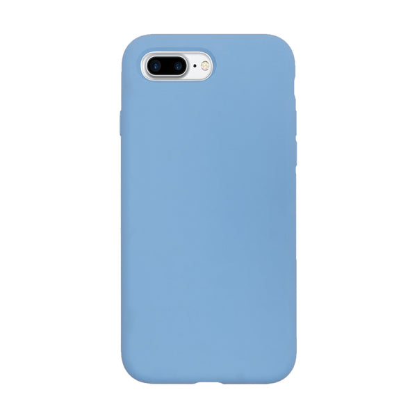 BMAX Liquid silicone case hoesje voor iPhone 7/8 Plus - Cornflower Blue/Lichtblauw