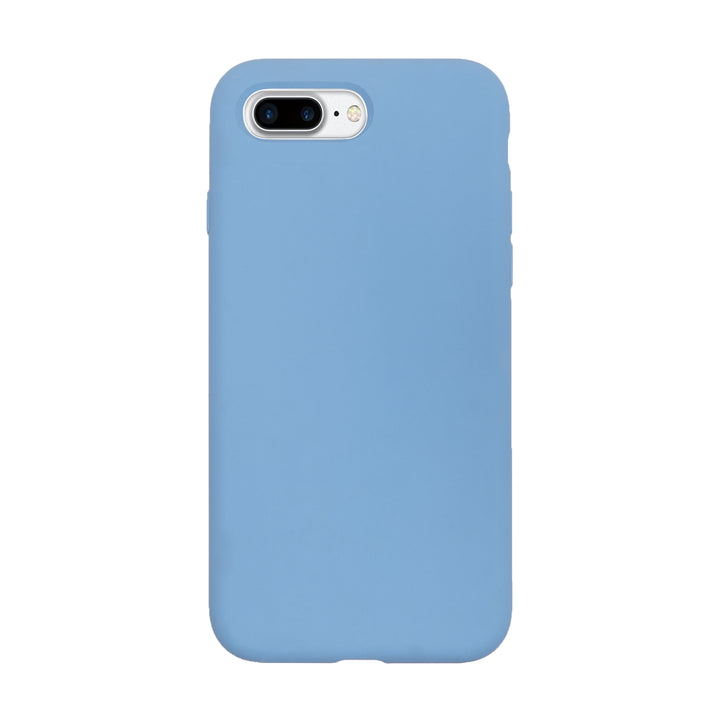 BMAX Liquid silicone case hoesje voor iPhone 7/8 Plus - Cornflower Blue/Lichtblauw