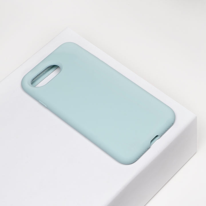 BMAX Liquid silicone case hoesje voor iPhone 7/8 Plus - Sea Blue/Zeeblauw (1)