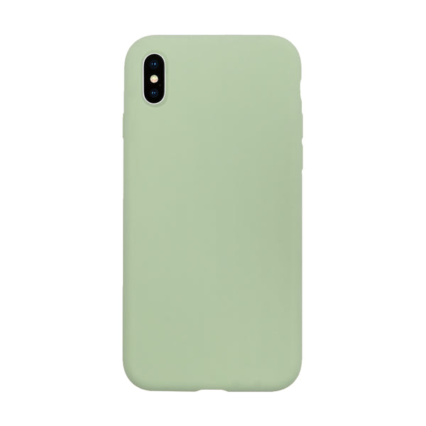 BMAX Liquid silicone case hoesje voor iPhone X/XS - Spearmint/Mintgroen