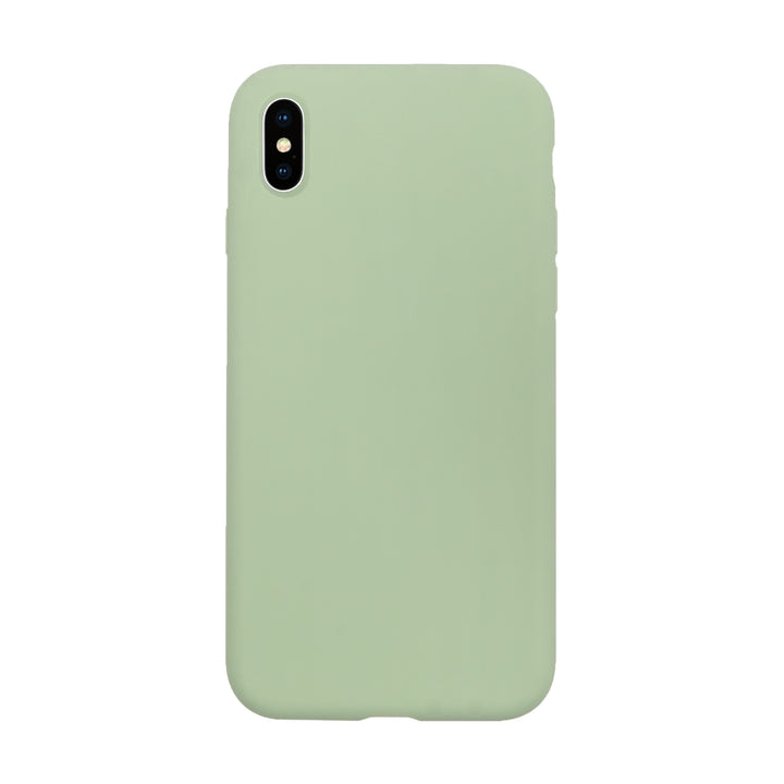 BMAX Liquid silicone case hoesje voor iPhone X/XS - Spearmint/Mintgroen