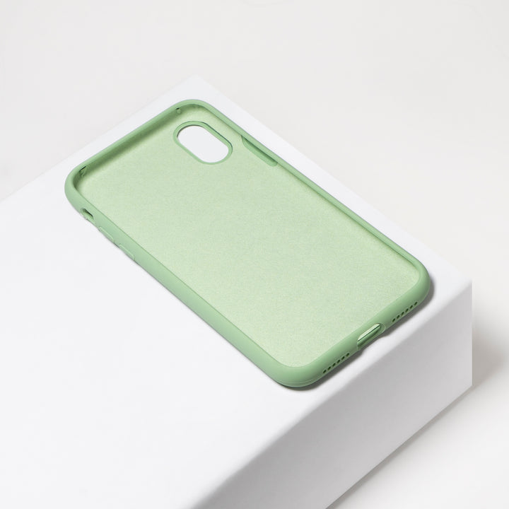 BMAX Liquid silicone case hoesje voor iPhone Xr - Spearmint/Mintgroen (2)