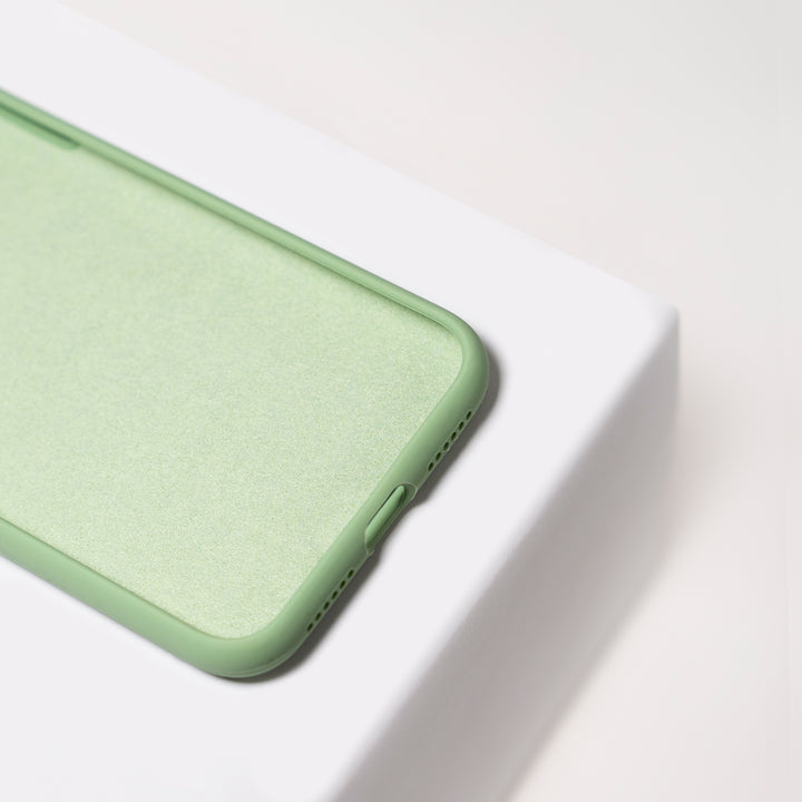 BMAX Liquid silicone case hoesje voor iPhone Xr - Spearmint/Mintgroen (3)