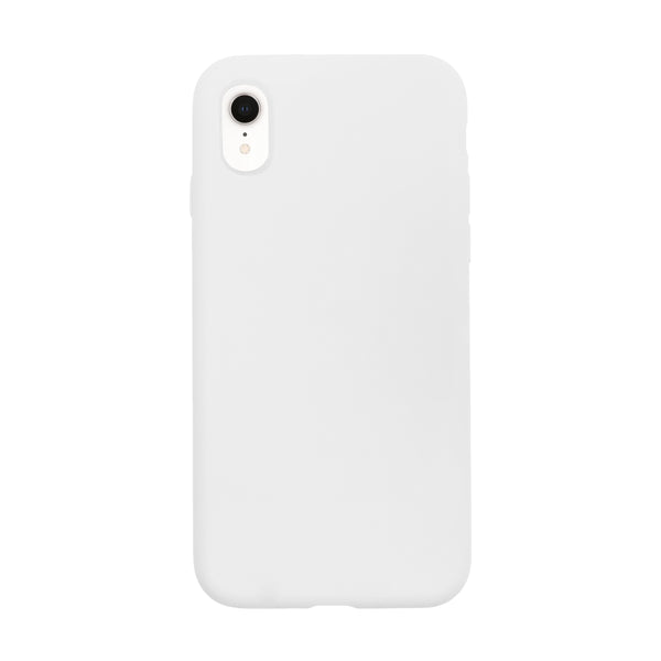 BMAX Liquid silicone case hoesje voor iPhone Xr - White/Wit