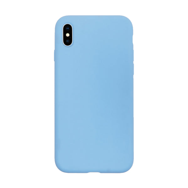 BMAX Liquid silicone case hoesje voor iPhone Xs Max - Cornflower Blue/Lichtblauw