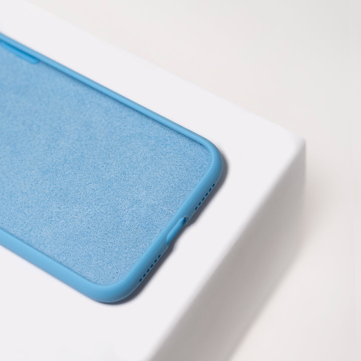 BMAX Liquid silicone case hoesje voor iPhone Xs Max - Cornflower Blue/Lichtblauw (3)