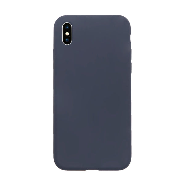 BMAX Liquid silicone case hoesje voor iPhone Xs Max - Midnight Blue/Donkerblauw