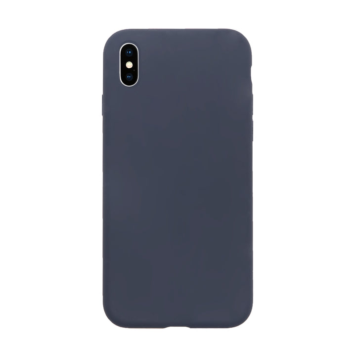 BMAX Liquid silicone case hoesje voor iPhone Xs Max - Midnight Blue/Donkerblauw